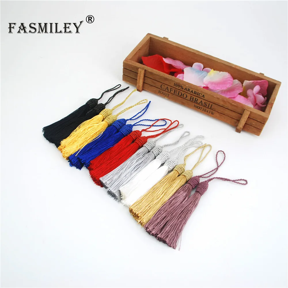 FASMILEY, кисточки для планшетов, Аксессуары для планшетов, шелк 9 см, 100 шт., 100% искусственный шелк ручной работы LS018