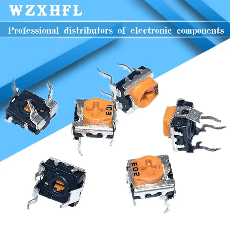 20PC WH06-2C 100R 200R 500R 1K 2K 5K 10K 20K 50K 100K 200K 500K 1M OHM Variable Resistor 102 103 104 adjustable potentiometer