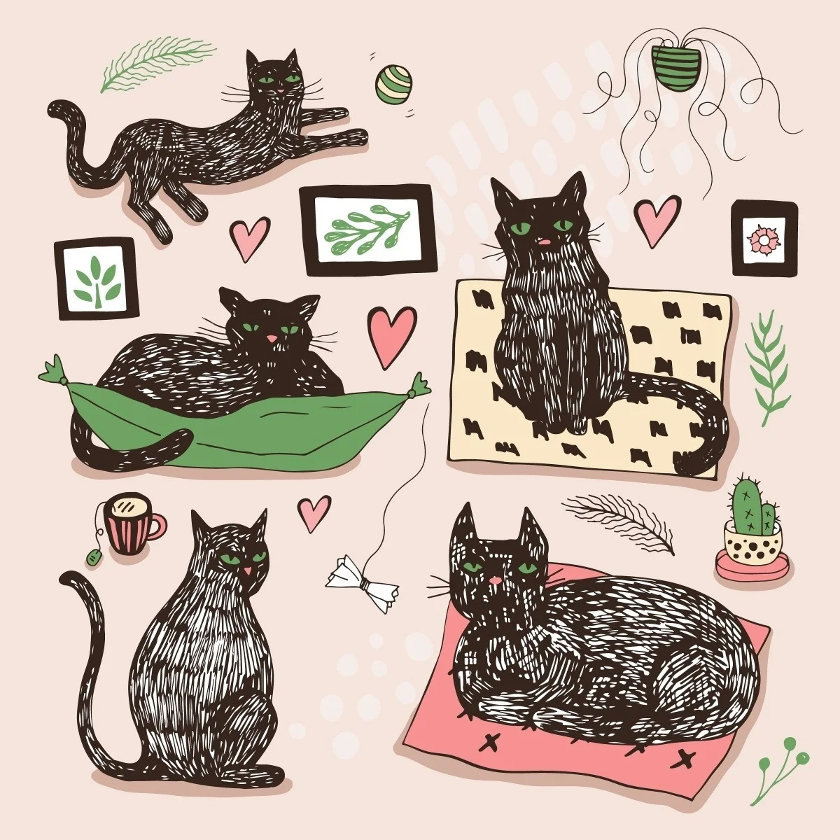 AZSG Naughty Cat Clear Stamps For Scrapbooking DIY Clip Art /Card Making Decoration Stamps Crafts