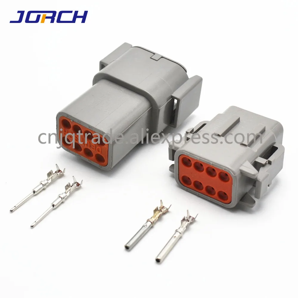 5 set 8 pin  DTM04-8P  DTM06-8S  DTM Deutsch  Female and male Waterproof Connector Automotive Connectors plug With Pins