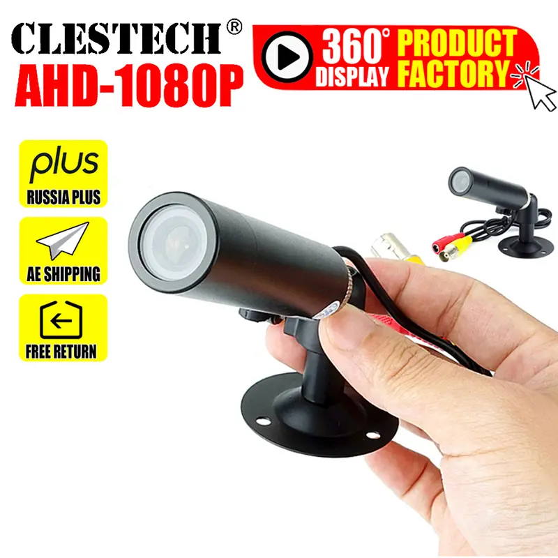 Waterproof Mini HD AHD CCTV Camera 1080P 2.0MP Metal Bullet Design IP66 Micro Security Surveillance with Lens Options & Mounti - Image 2