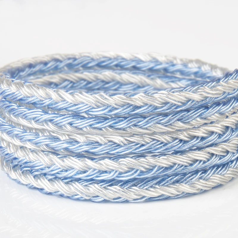 KBEAR Expansion 24 Core 4N Silver Plated Upgrade Earphone Cable MMCX/2PIN/QDC/TFZ Earbuds Connector For BL03 KBEAR KS1 TRI I3