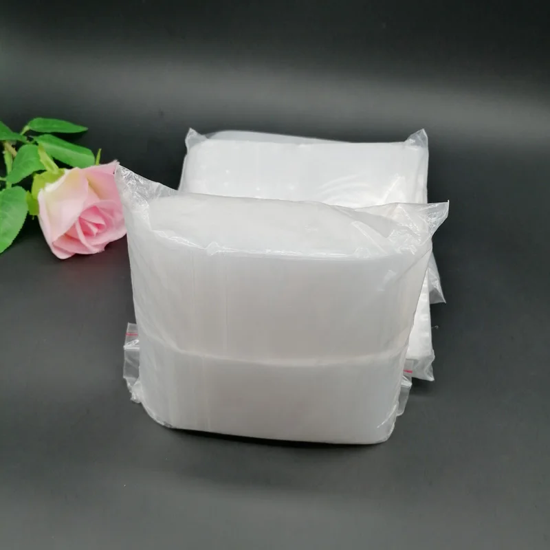 1000pcs PE Ziplock Bag White Plastic Bag Storage Bag for Travel Christmas Birthday Party Wedding Gift Packing Bag Clear Zip Lock