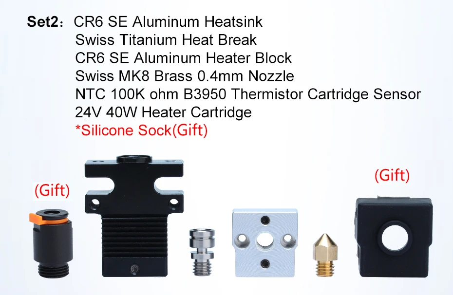 Trianglelab CR6 SE HOTEND GANZMETALL-HOTEND-KIT FÜR CR-6 SE CR-6 MAX SE Hochwertiges Extrusionskopf-KIT 3D-Drucker-Zubehör – Detail 8