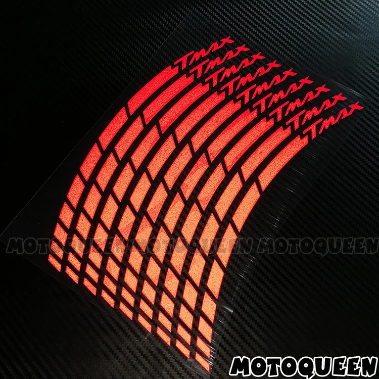 16X Motorcycle Wheel Rims Tire Decorative Decals Reflective Stripe Stickers For T-MAX TMAX 500 530 560 tmax500 tmax530 tmax560