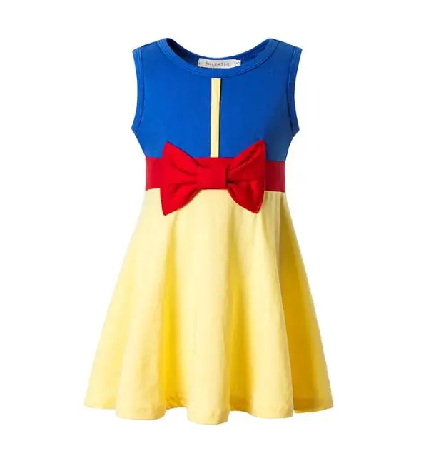 Dressy Girls Princesses Dress up Snow Queen Anna Belle Snow White Sleeping Beauty Costume Kids Fancy Unicorn Evil Queen Minnie