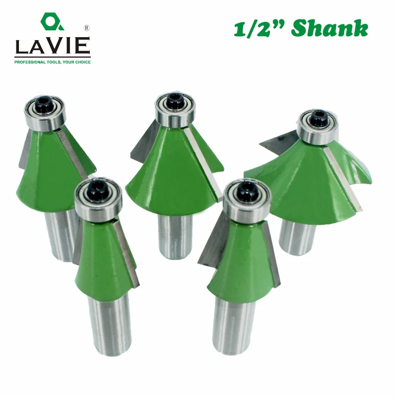 Imagem -06 - Lavie Peças 12 mm Shank Chanfro Broca Roteadora 11.25 15 22.5 30 Graus Fresa para Máquina de Madeira Mc03233