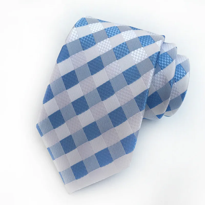 

Mans Tie Gentleman Necktie Bright Breezy Gingham Handmade Silk Mens Woven Wedding Party Necktie Men Gift Formal Dress ties