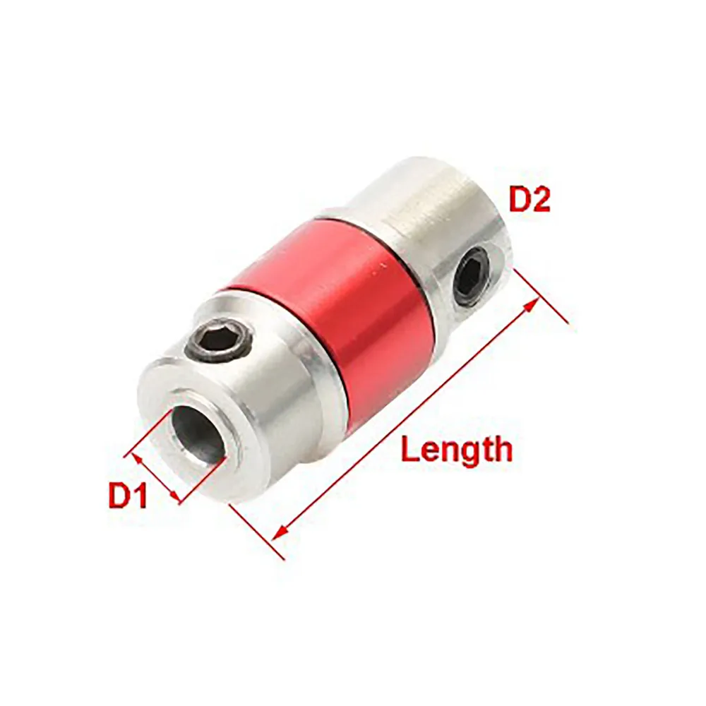 Universal Joint Coupling Connector para RC Navio Modelo Barco Brushless Motor Shaft Coupler Acessórios de Peças de Reposição