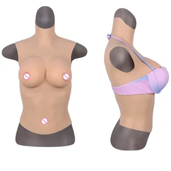 Silicone Artificial Huge Fake Boobs Breast Plate E Cup Realistic Chest Tits For Crossdressing Transvestite Sissy Ladyboy