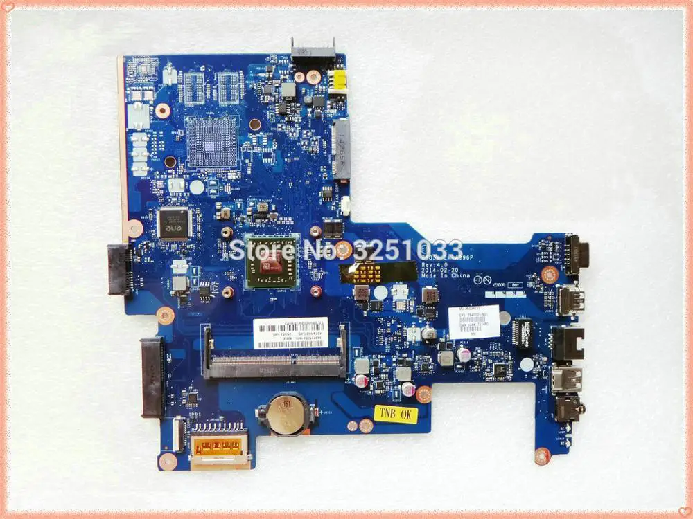 

ZSO51 LA-A996P For HP 255 G3 Notebook 764003-601 LA-A996P Laptop Moederbord UMA E1-6010 W8PRO 764003-501 100% Tested