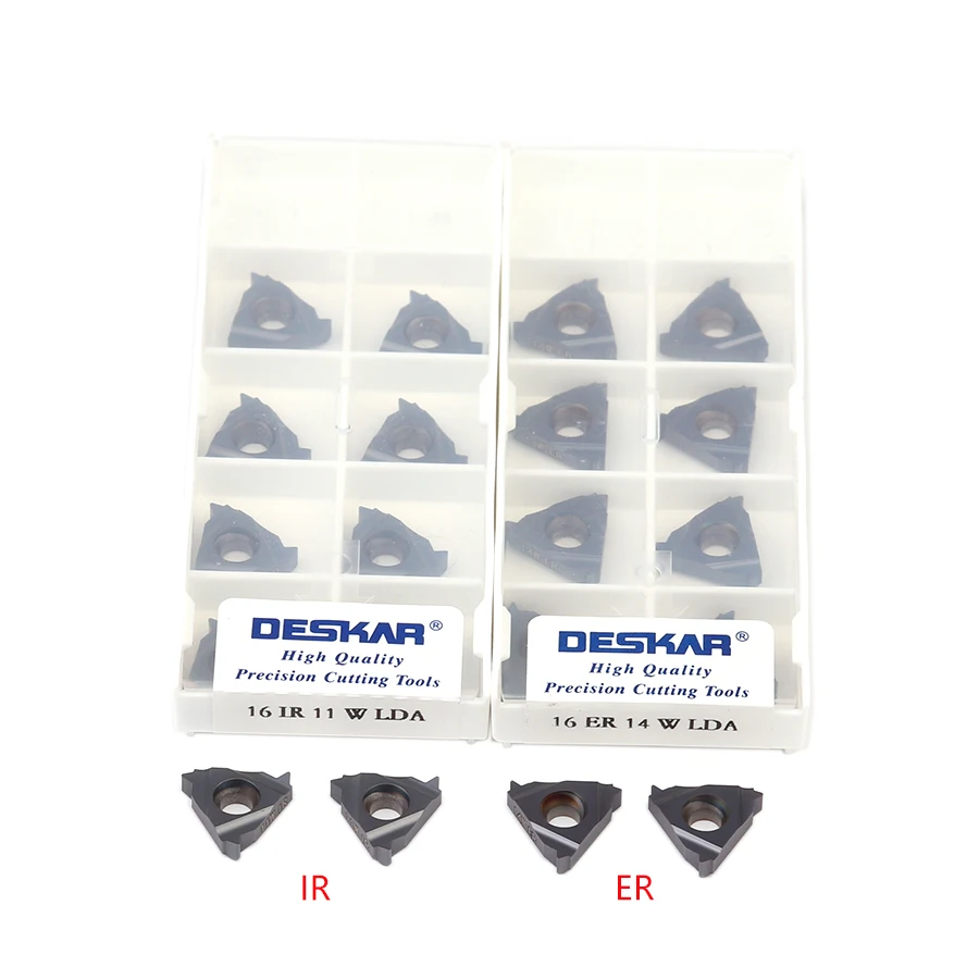 10PCS16ER 16IR 8 واط 10 واط 11 واط 12 واط 14 واط 16 واط 18 واط 19 واط 20 واط 24 واط LDA الخيوط كربيد إدراج تحول المخرطة باستخدام الحساب الآلي أداة للصلب والفولاذ المقاوم للصدأ