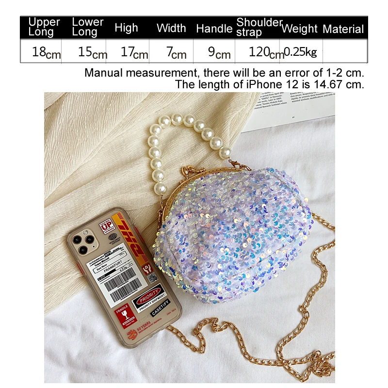 Pearl Clutch Party Design Handbag Fashion Women Shoulder Bags Tote Bag Chain Wedding Crossbody Bag 2021 Ladies Evening Package