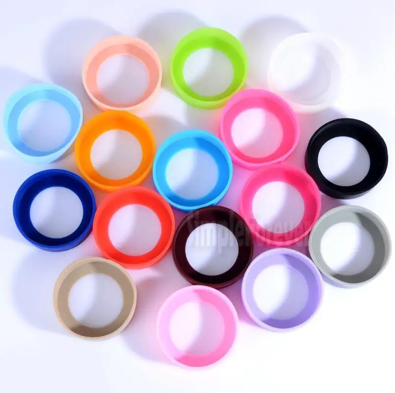 500pcs/lot New Bottom Protective Cover Cap Rubber Cup Sleeve Silicone Coasters for Travel Mug Water Bottle