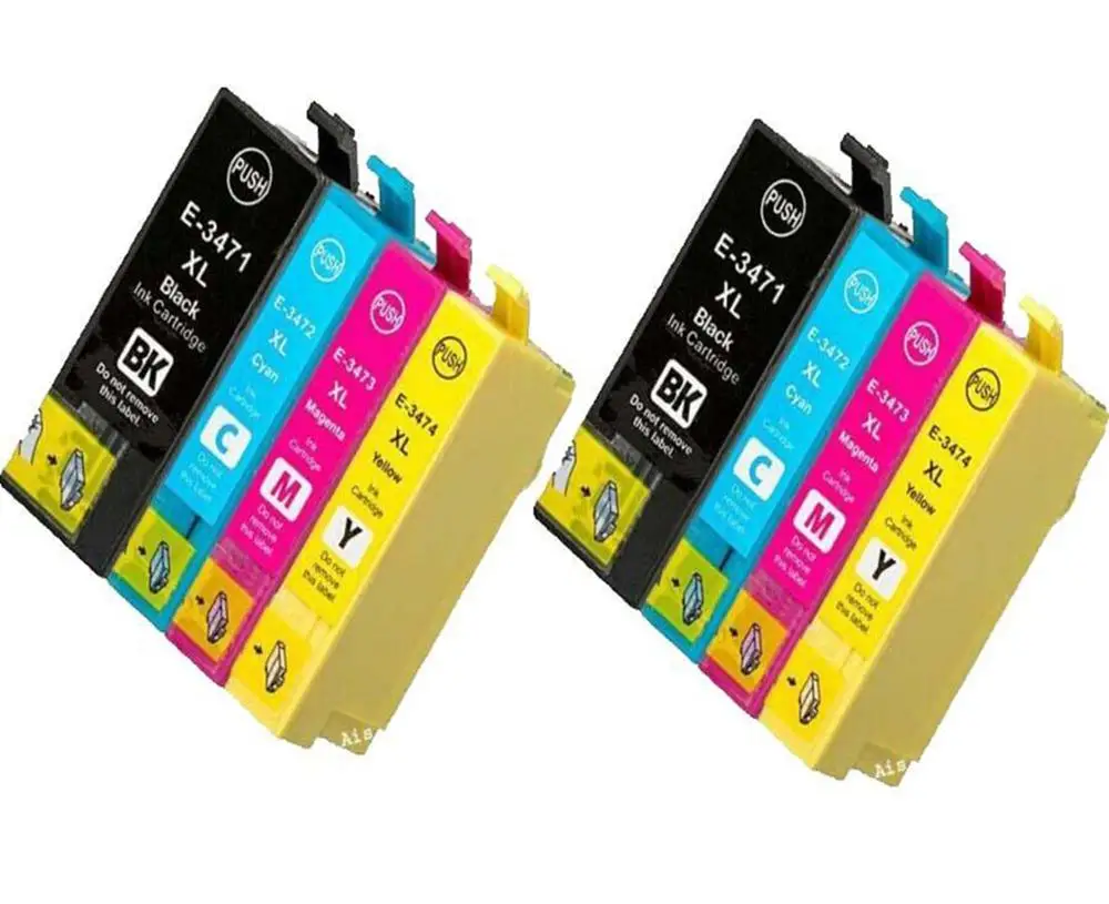 

8PK（2BK，2C，2Y，2M）E3471 E3472 E3473 E3474 Compatible ink Cartridge for Epson XP-530、XP-630、XP-635、XP-830 Printer