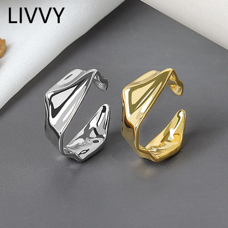 LIVVY Silver Color Wedding Ring Classic Squrare Shape Ring Women Wedding Engagement Jewelry Gift 2021 Trend