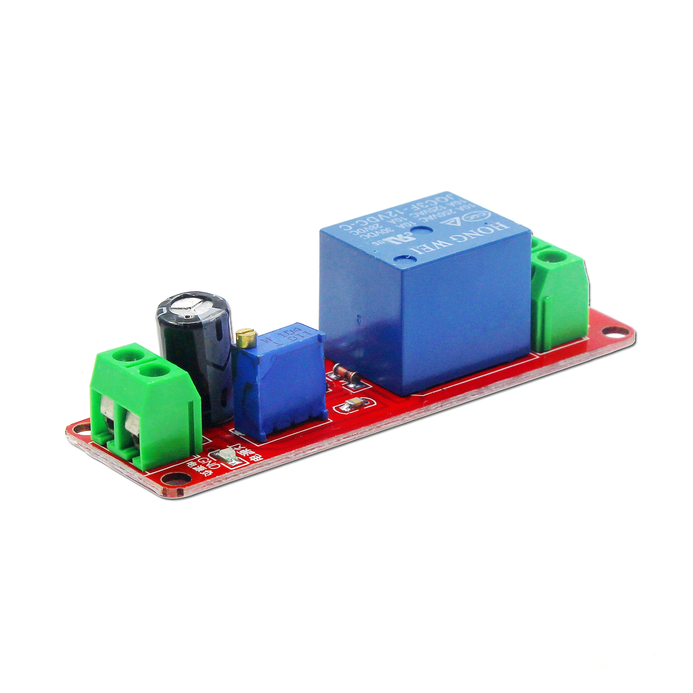 Smart Electronics NE555 DC 5V/12V Delay Relay Shield Timer Switch 0~10S Adjustable Module