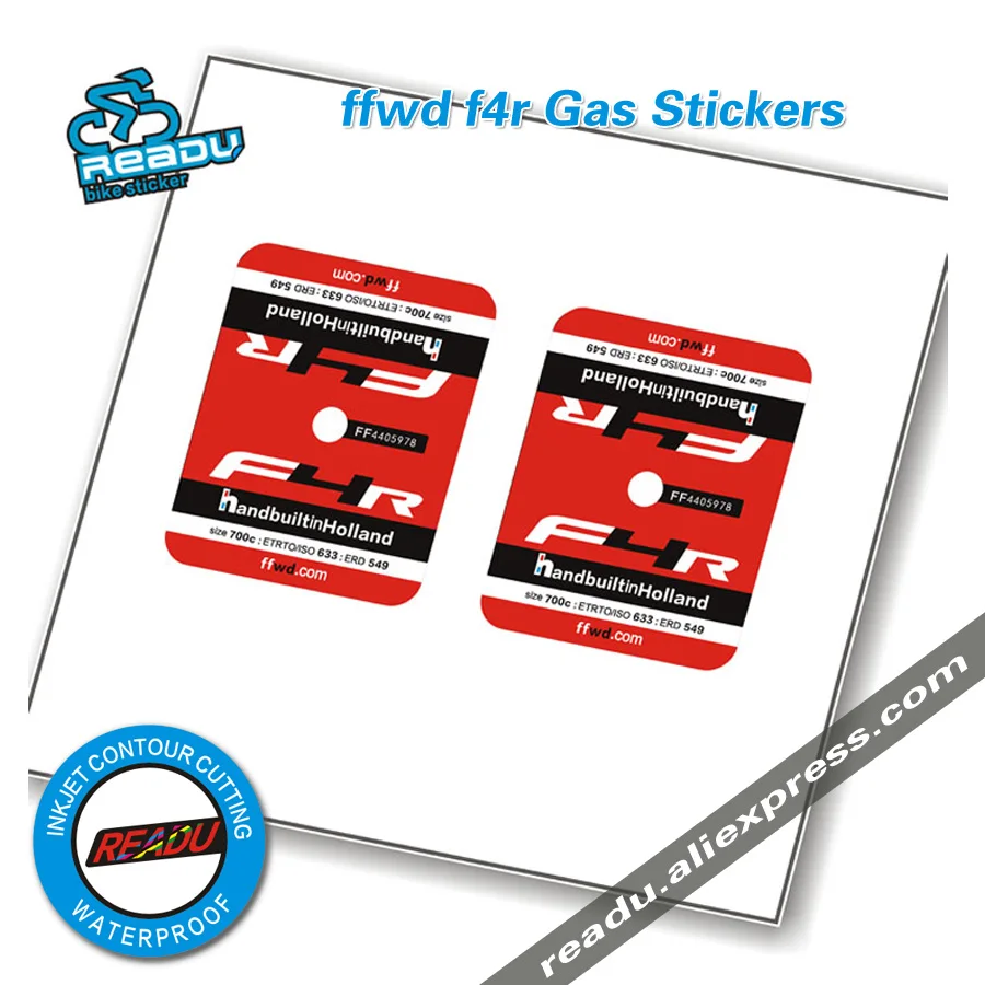 READU Bicycle Sticker Ffwd f4r road bicycle Gas Stickers  Ffwd f4r bike Gas decals f4r Gas stickers   A pair of prices