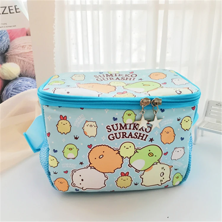 IVYYE 1 pz 16CM Sumikko gurashi moda portatile PU pranzo borse cartone animato Picnic Bag Food Box Tote Storage per donne ragazze bambini nuovo