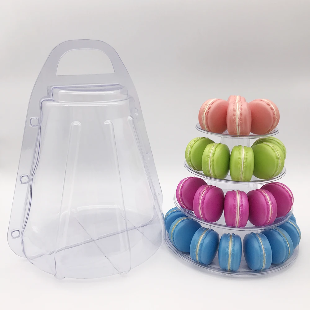 Multitiers Plastic Cupcake Tray Rack Cake Stands Macaron Stand Biscuit Blister Box For Wedding Birthday Cake Decorating Tools