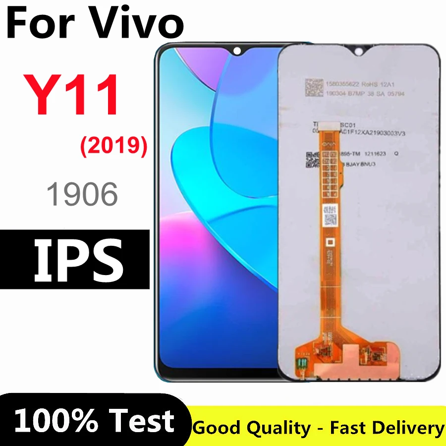 

6.35" Y11 LCD For BBK Vivo Y11 2019 LCD 1906 Display Screen Touch Digitizer Assembly Replacement For Vivo Y11 1906 LCD