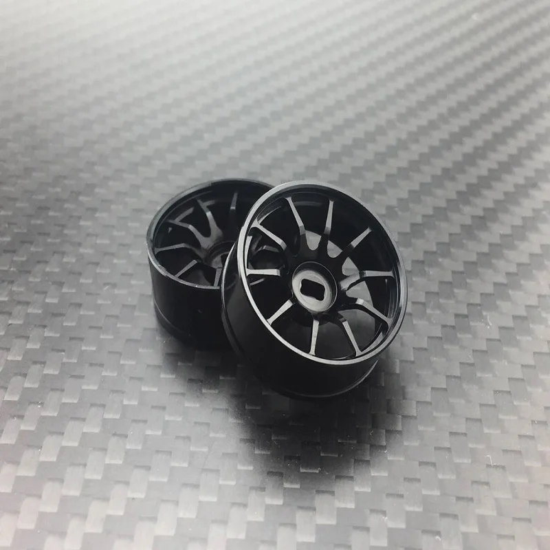 

2 pcs 10 Petal Black Metal 22MM Wheel Hub RC Car 1:28 for DriftArt2 Wltoys K969 MINI-Q HGD1 DRZ BZ GLA Kyosho MINI-Z