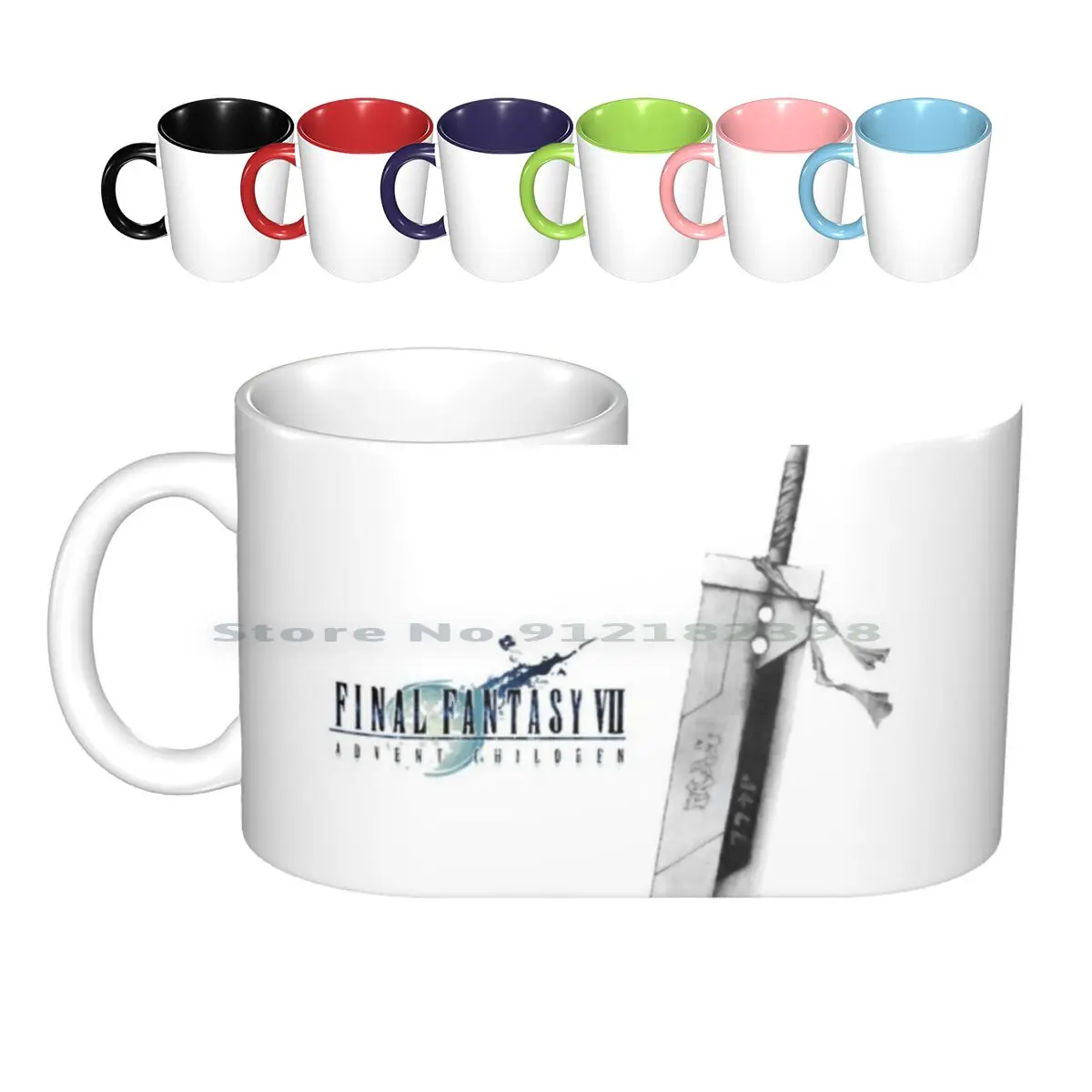 Final Fantasy Ceramic Mugs Coffee Cups Milk Tea Mug Final Fantasy Final Fantasy F F Anime Manga Game Japon Nippon Mmorpg Mmo