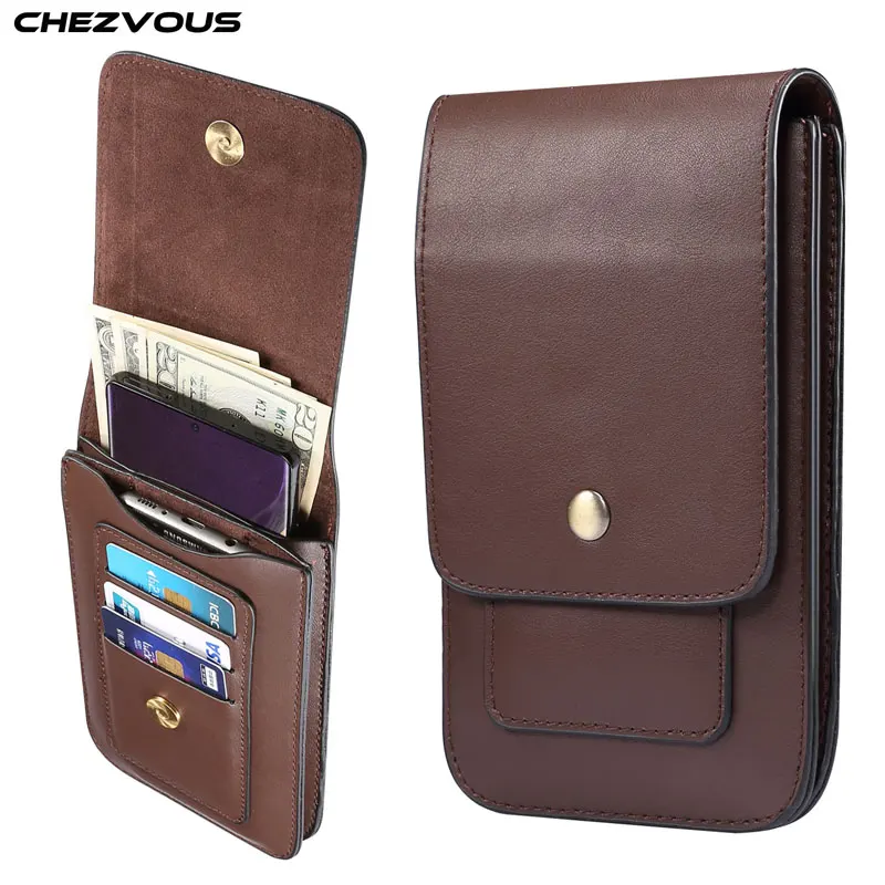 4.7~6.9inch PU Leather Holster Case for iPhone12 11pro X XS MAX 7 8 6plus Belt Clip Mobile Phone Pouch for Samsung S20 S10 S9 S8