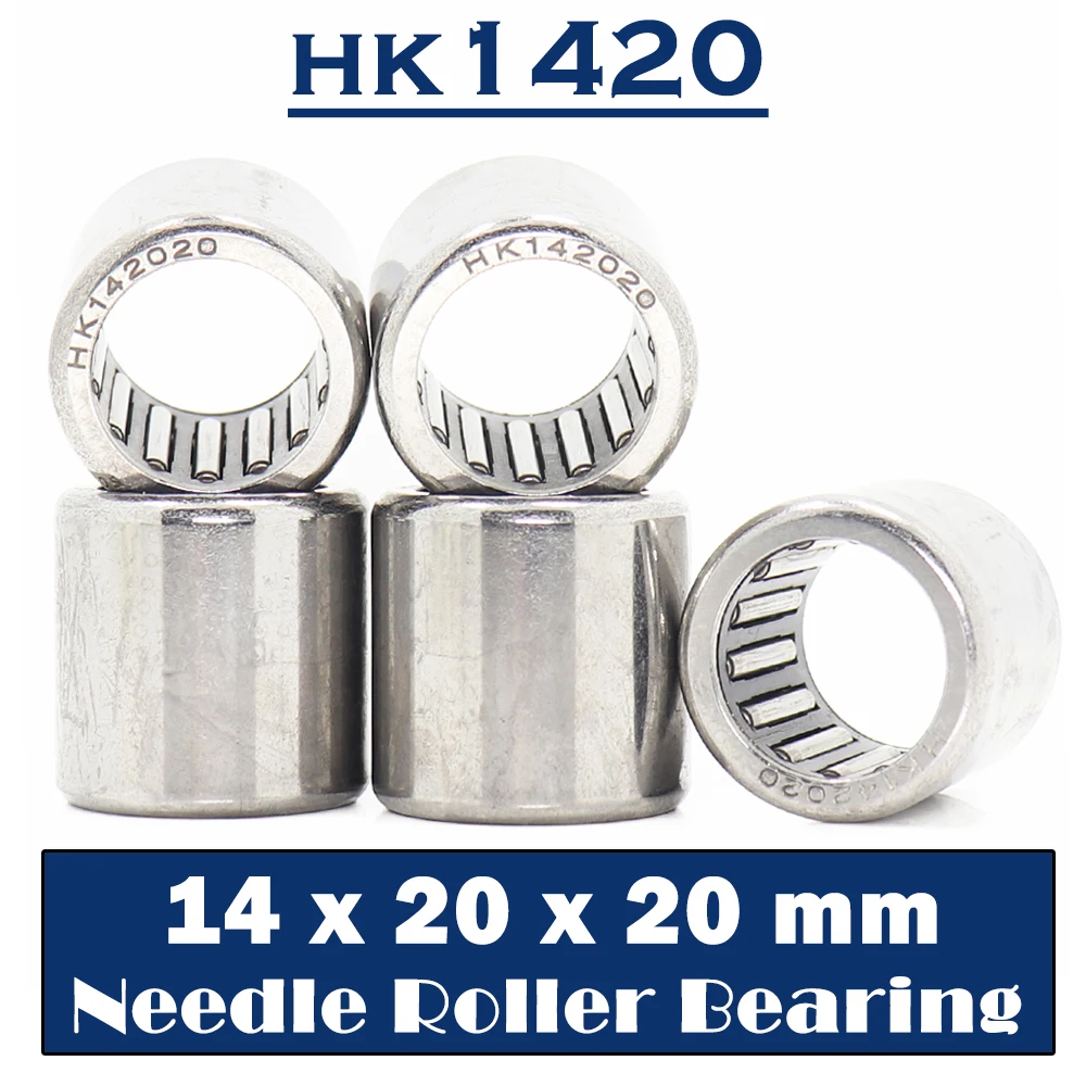 HK1420 Needle Bearings 14*20*20 mm ( 5 PCS ) Drawn Cup Needle Roller Bearing HK142020 TLA1420Z