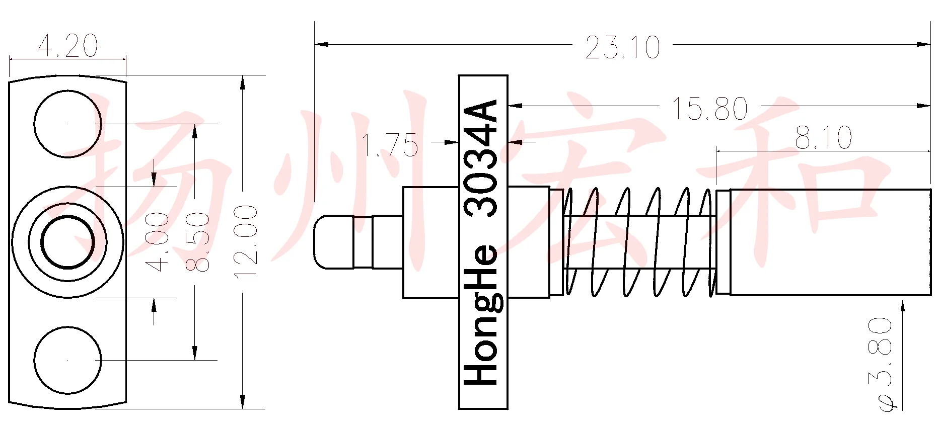 3034A U.FLP-ML51.J-PA (F)-ST P/N:818004937 Generation IPEX Seat 3.8 Concave Needle