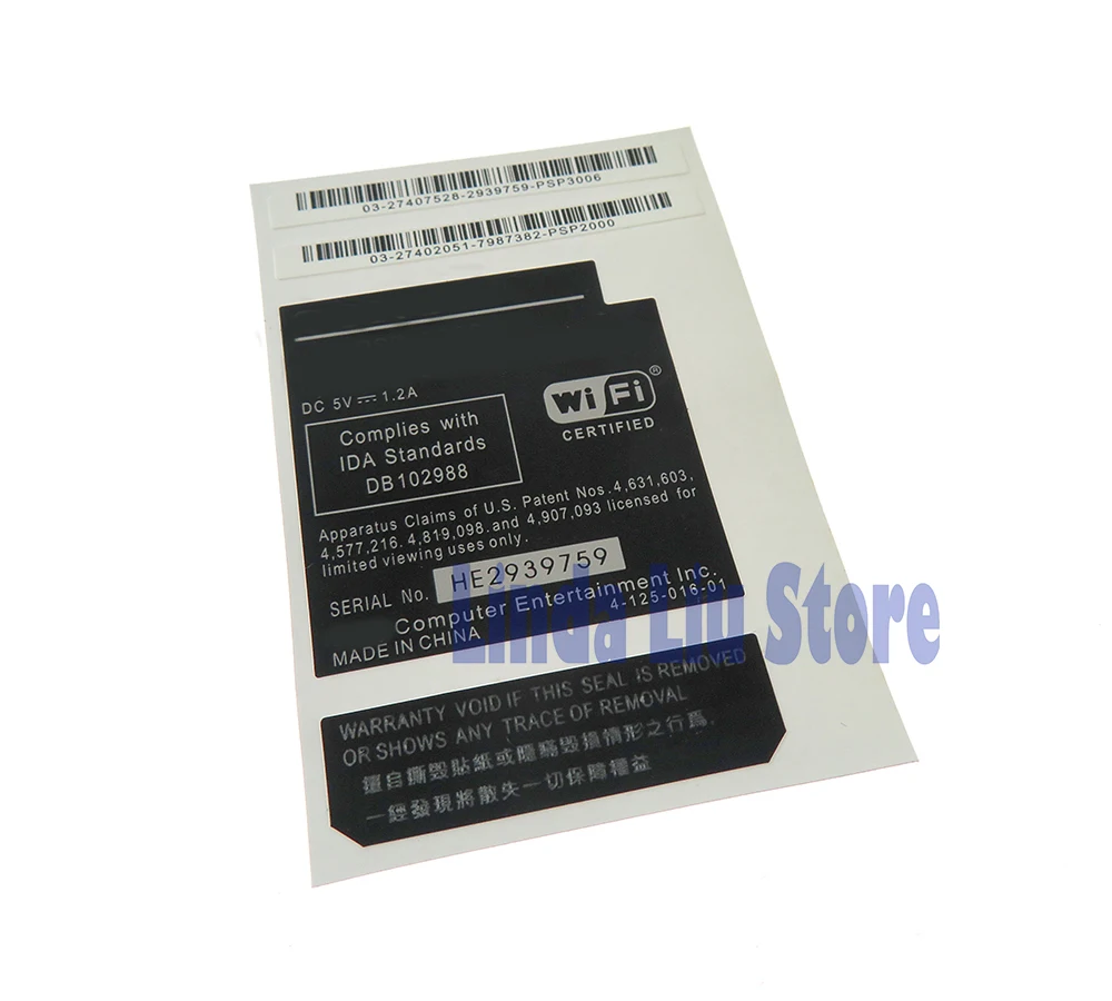 10 قطعة ملصقات لاصقة بديلة لـ PSP 1000 PSP 2000 PSP 3000 وحدة التحكم بطاقة لاصقة مانعة للتسرب ملصق الضمان JP إصدار HK الأمريكي