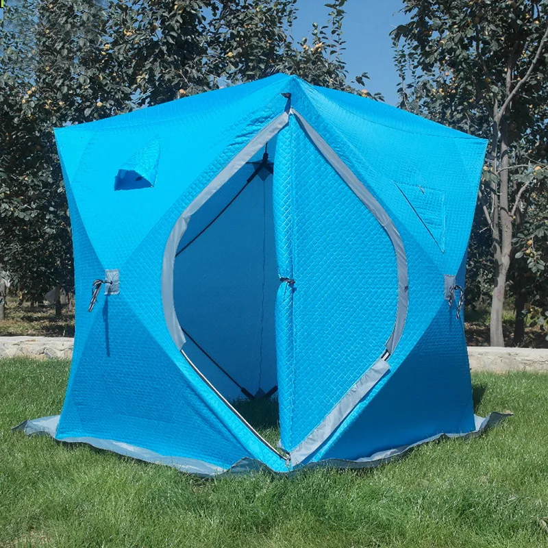 Ultralarge Camping Dressing and Bathing Toilet Tent, Thick Cotton, Warm, Outdoor, Fishing, Ice Plus, 3-4 Person Use, Winter