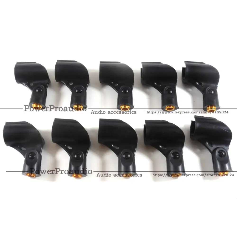 10PCS /LOT Hiqh quality Microphone Clip Holder fits for Shure A25D, SM58, SM57 & other 3/4