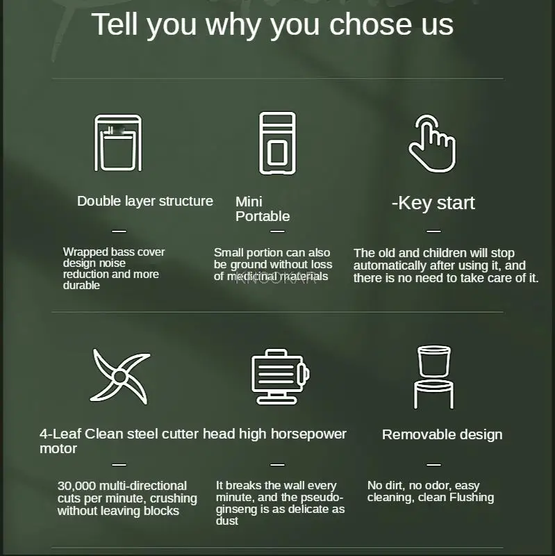 Low Temperature Pulverizer Household Small Automatic Pulverizer Superfine Crushing Traditional Chinese Medicine Pulverizer