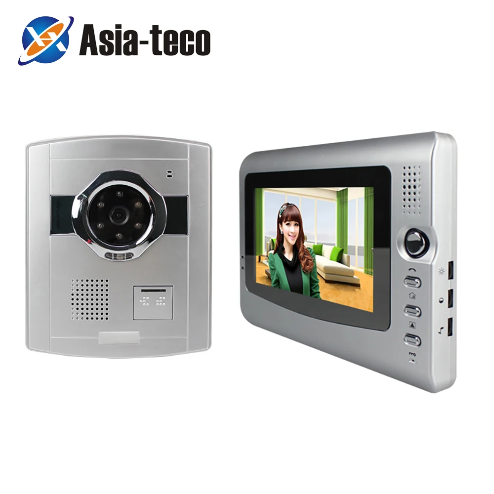 7 inch Visual Doorbell Rainproof Camera Two-way Audio Door Phone Visual villa Intercom Building Intercom