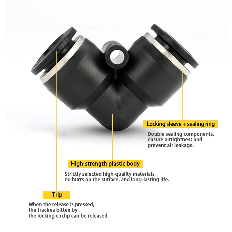 10PCS PV L-shaped Elbow Right-angle Pneumatic Connector Hose Pneumatic Quick Fitting Pipe Connector Pneumatic Components 4-16mm