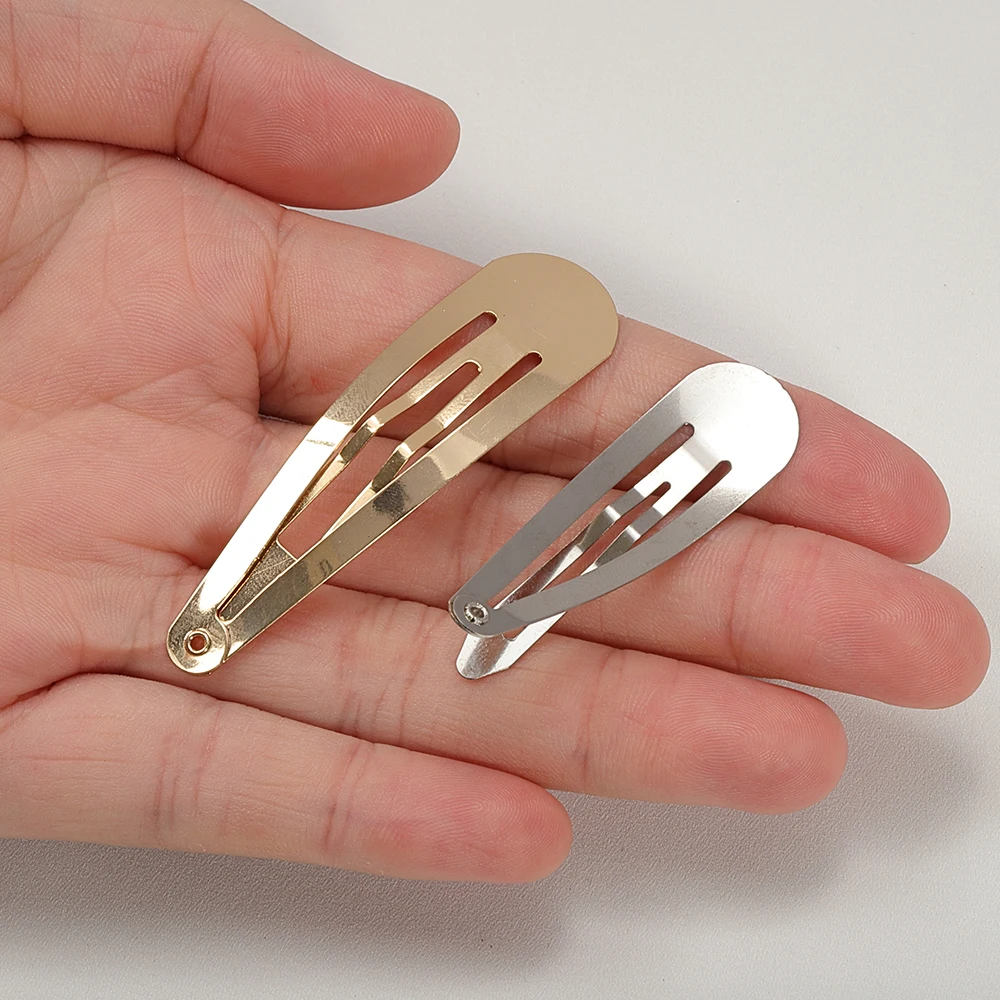 Image 5: Pinces à cheveux en métal, 20 pièces, Base d'épingles à cheveux en Alligator pour la fabrication de bijoux à bricoler soi-même, nœud en perles coréennes, réglage des accessoires pour cheveux