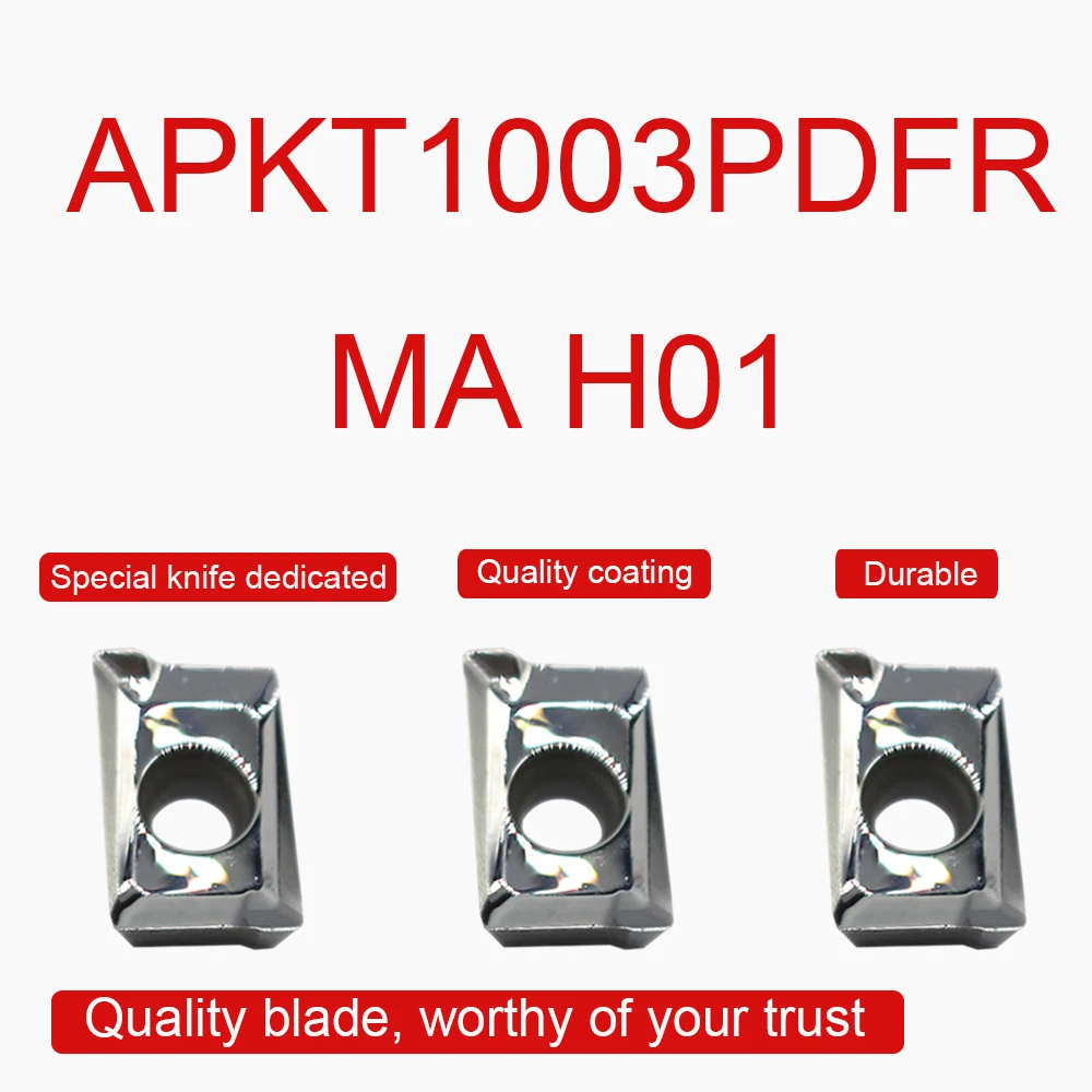 10PCS APKT1003PDFR MA H01 Carbide Chèn APKT1003 PDFR Nhôm Blade CNC Biến Chèn Máy Tiện Dụng Cụ Phụ Kiện