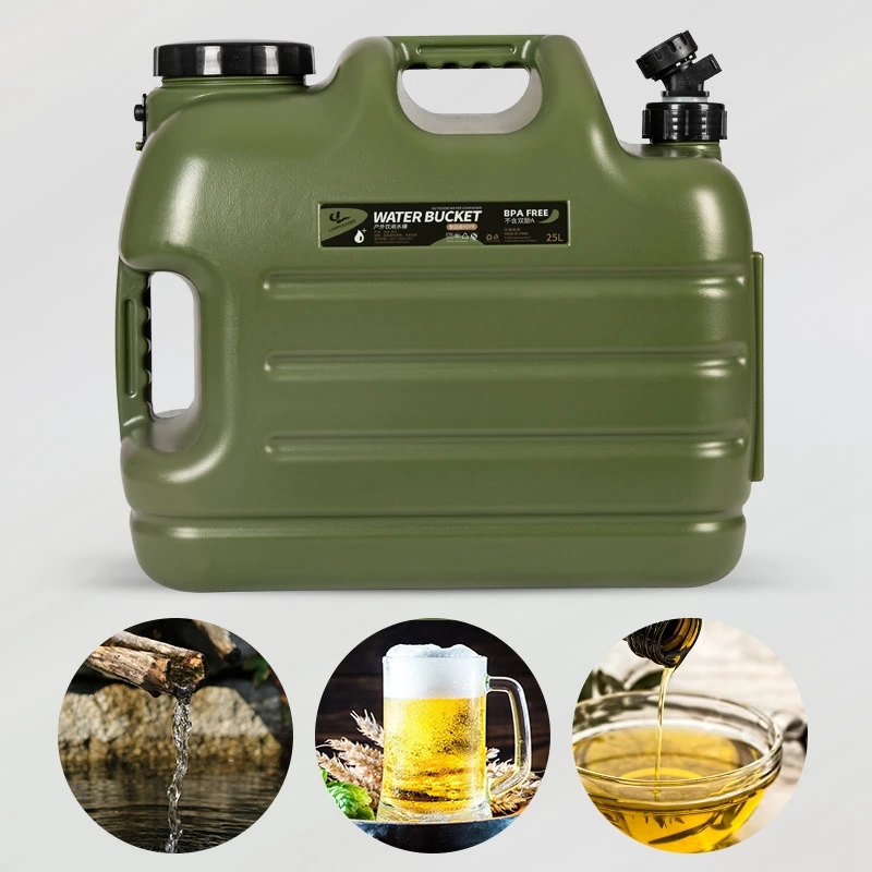 Imagem -05 - Desert Fox 10l 12l 18l 25l Grande Recipiente Transportador do Tanque de Água Verde Militar com Torneira para Camping ao ar Livre Caminhadas Acessórios