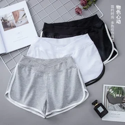 New Maternity Sports Shorts for Pregnant Women High Waist  Pants  Clothes Straight Trouser Pregnancy Clothing