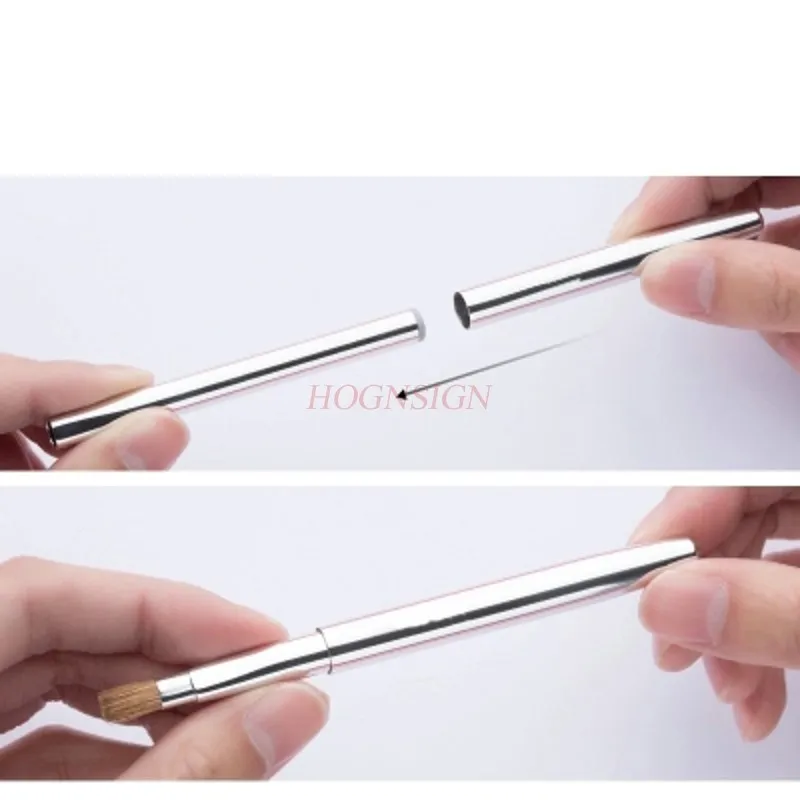 Mane Flat Head Lip Brush Retractable Portable Lip Lipstick Brush Beginner Makeup Concealer Sale