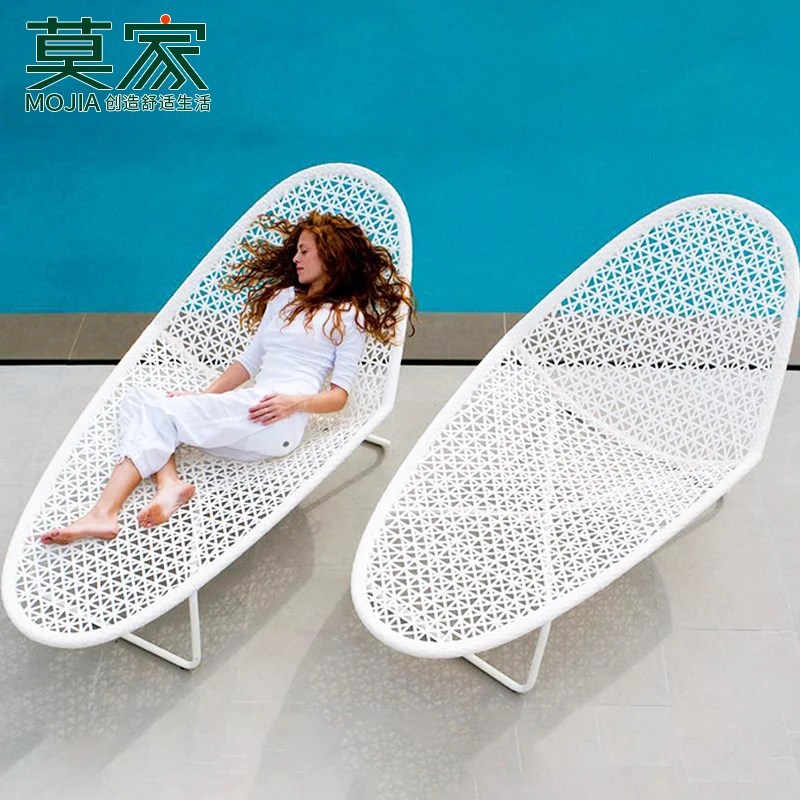 

Outdoor Creative Lying Bed Outdoor Balcony B & B Lying Bed Recliner