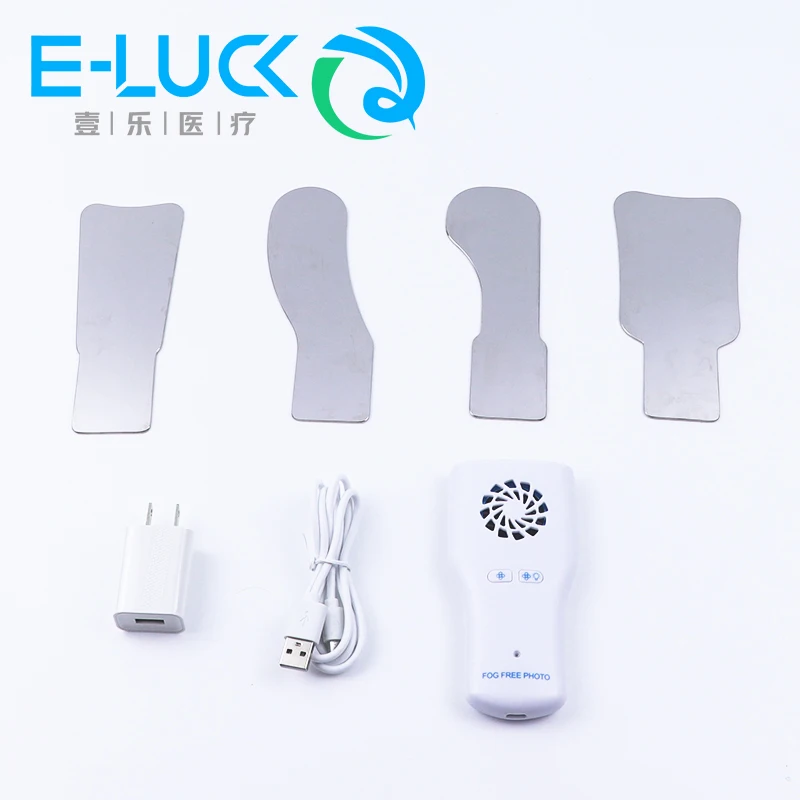 E-LUCK Dental Oral Photography Mirror Defogging Imaging Mirror Stainless Steel Reflectors with LED Light Occlusal Orthodontic