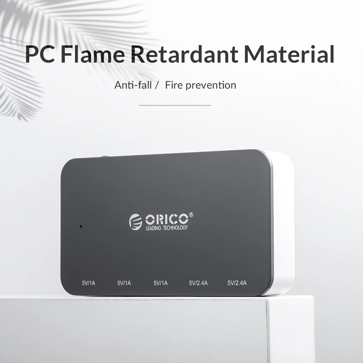 ORICO-cargador de escritorio con 5 puertos USB, adaptador de teléfono móvil, Universal xiaomi colorida para carga inteligente, Huawei, Samsung, iPhone 11