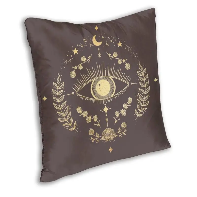 Floral Mandala Spirit Mystic Eye Cushion Cover 45x45 Decoration Printing Spiritual Amulet Throw Pillow Case for Living Room