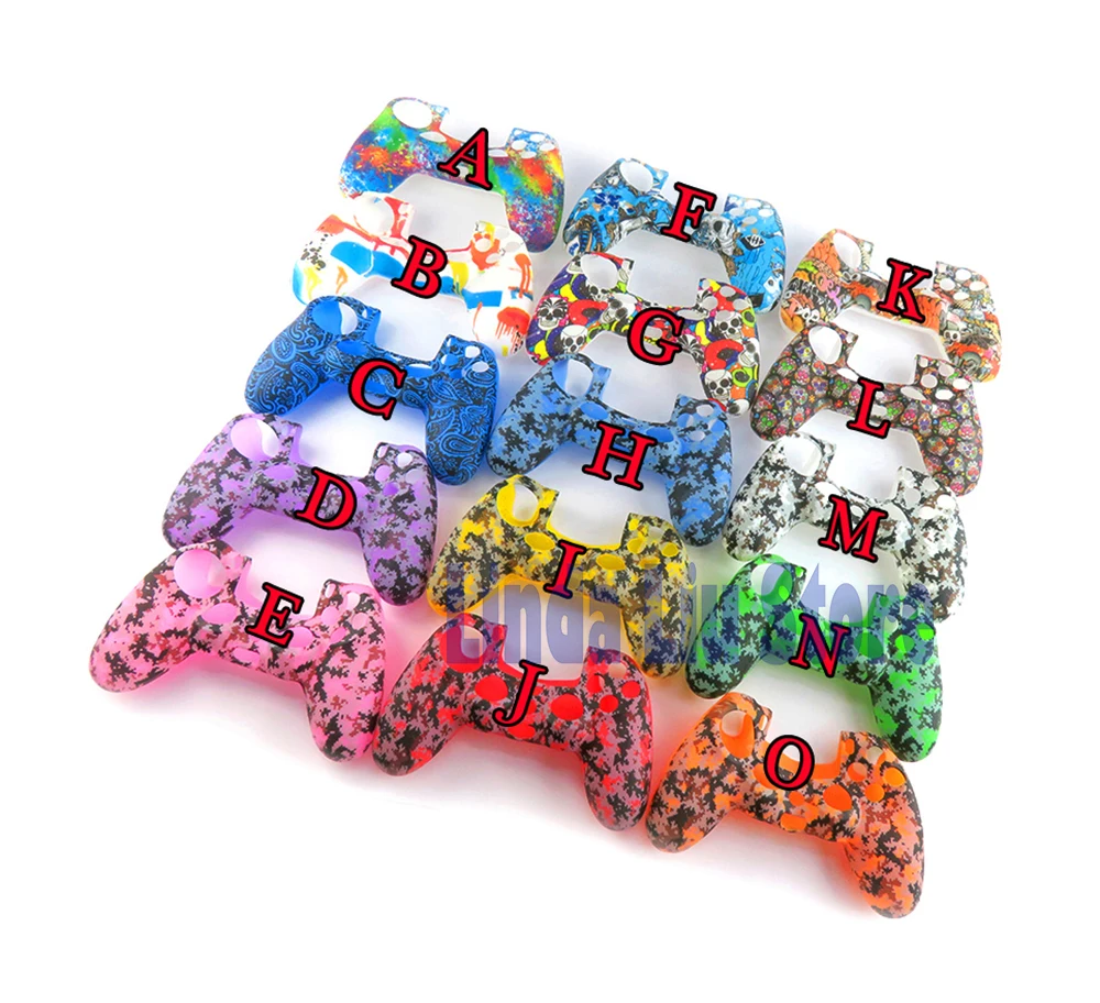 PS4 PS4 프로 게임 컨트롤러에 대 한 10pcs 다채로운 비 슬립 부드러운 실리콘 보호 피부 커버 케이스 뜨거운 판매