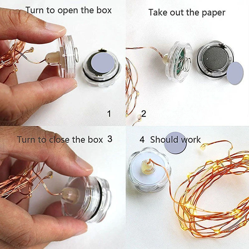 New Style Romantic 20 Fairy String Lights 2 M Waterproof Christmas Outdoor Wedding Festival Party Decor Warm Lighting Strings