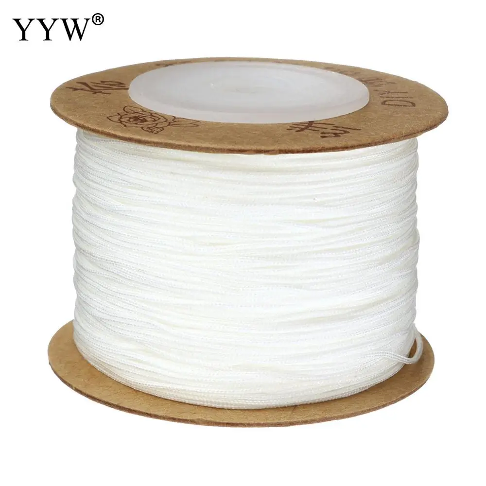 12pcs 100m/Spool 0.4/0.6mm Nylon Cord Thread Cord Plastic String Strap for DIY Rope Bead Necklace Bracelet Jewelry Making