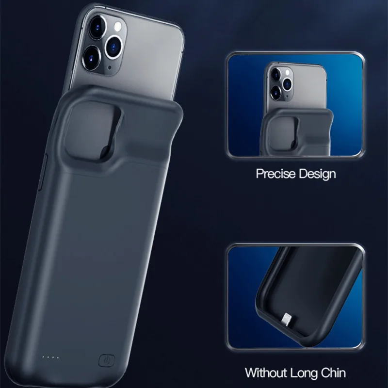 Casing pengisi daya ponsel iPhone, untuk iphone 15 14 13 12 11 Pro Max 12 Mini XR XS Max Ultra tipis penutup pengisi daya baterai untuk iPhone 7 8 Plus SE2