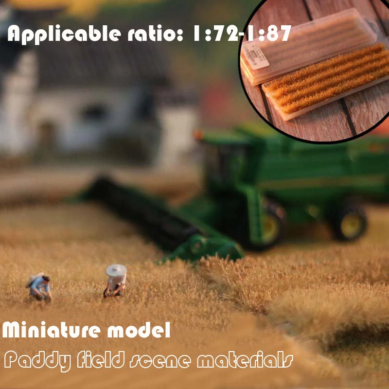 

Miniature model Paddy field scene materials Applicable 1:72 1:87 HO ratio Landscape materials of train sand table lifelike